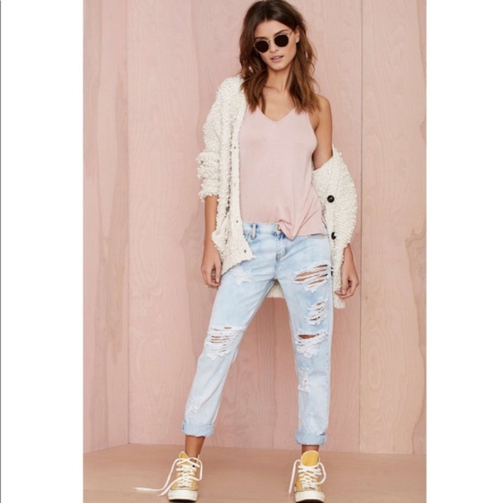 One Teaspoon Awesome Baggies Boyfriend Jean Ripped